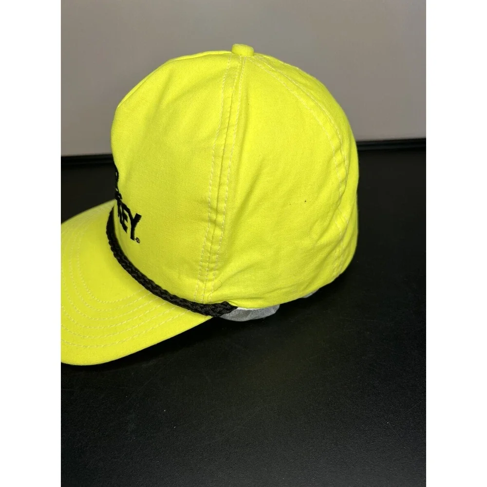 Vtg Mr Turkey Hat Trucker Style  Baseball One Size‎ Snapback Cap bright yellow